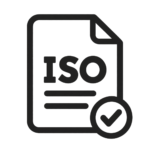 certificat iso minimalist cu colț pliat